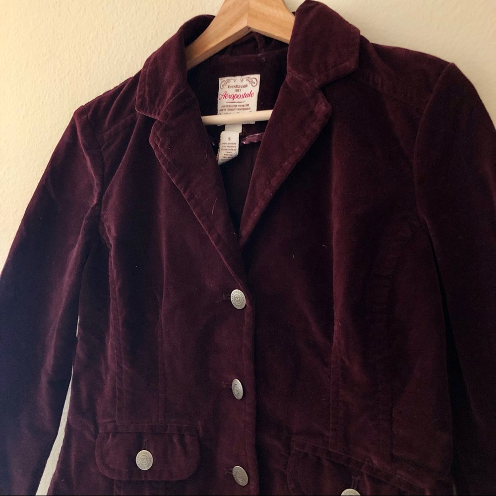 Vintage Aeropostale Velvet Blazor
